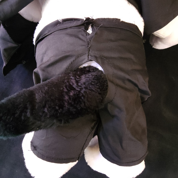 Vintage Snoopy Peanuts Plush Toy 1968 20” Tall W/Tuxedo Black Tux White Dog - Picture 16 of 16